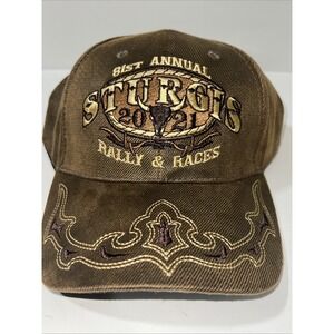 Sturgis 81st  annual Rally & Races 2021‎ Embroidered Hat OS New with tags